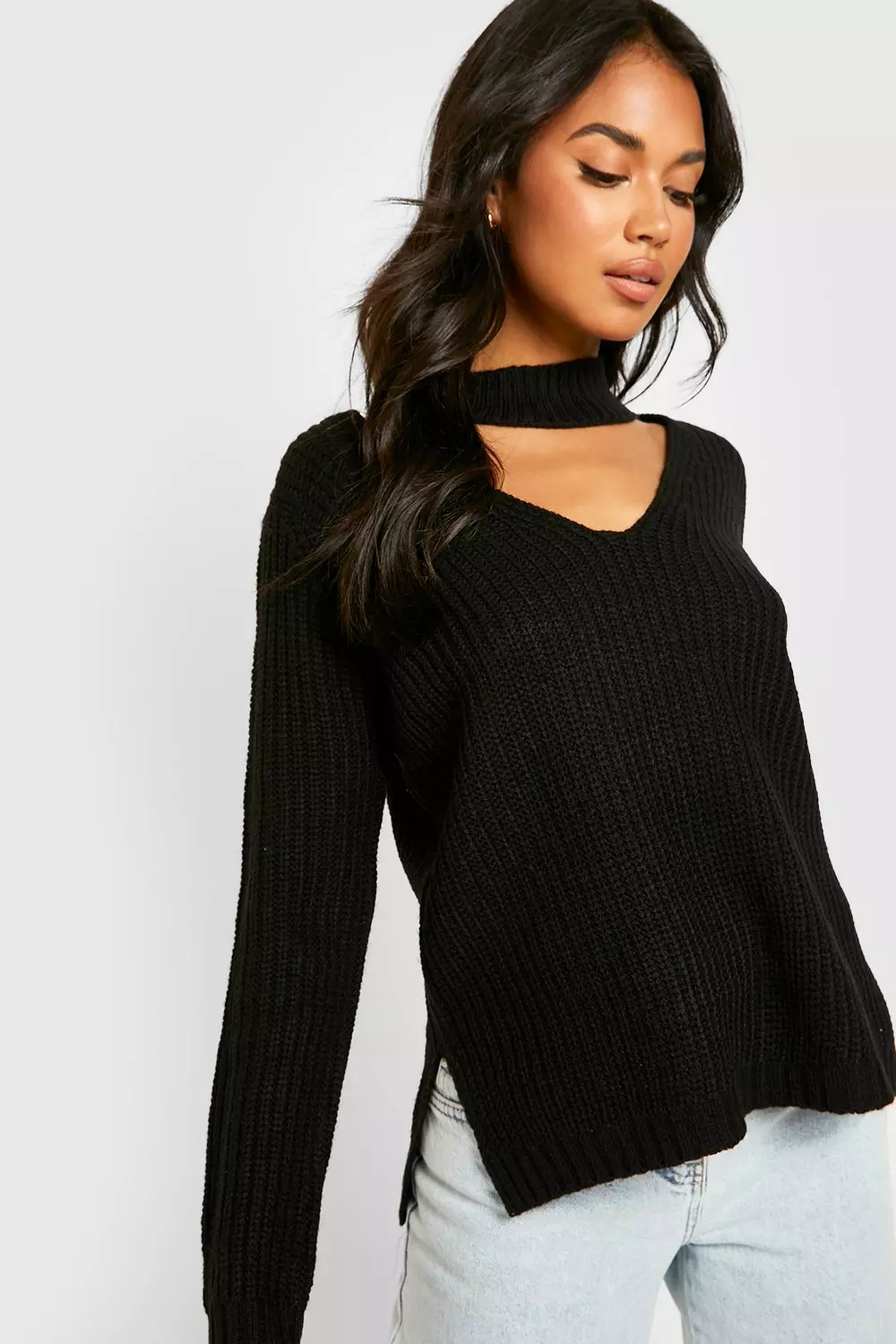 Black 2025 choker jumper