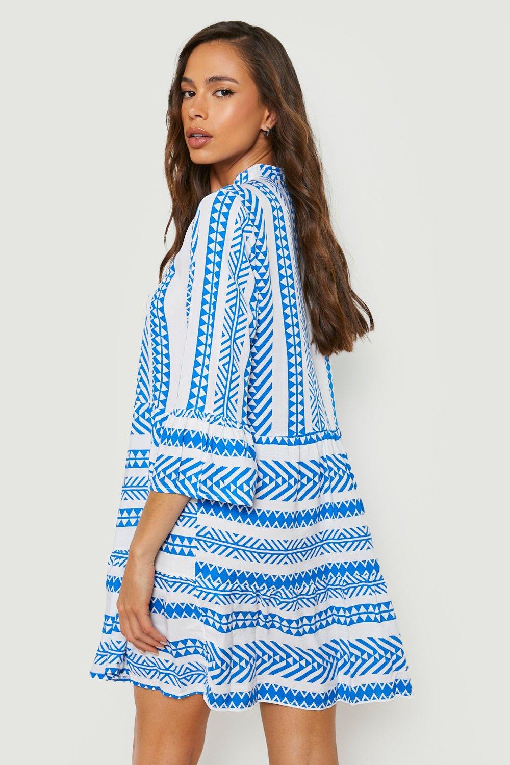 Boohoo aztec clearance dress