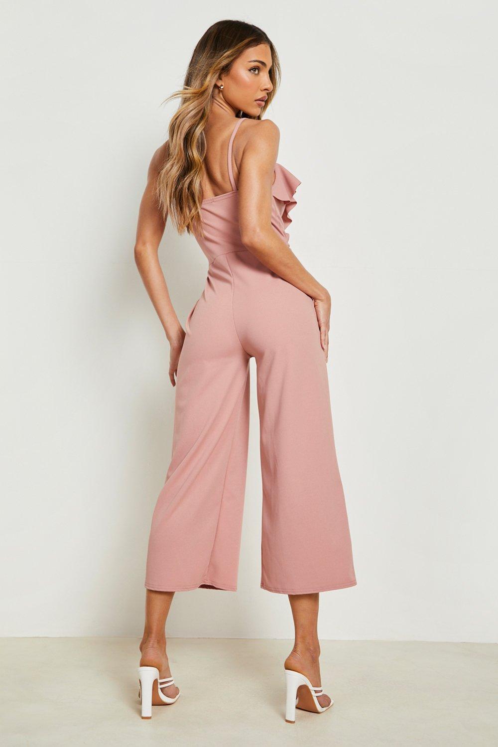 Frill store culotte jumpsuit