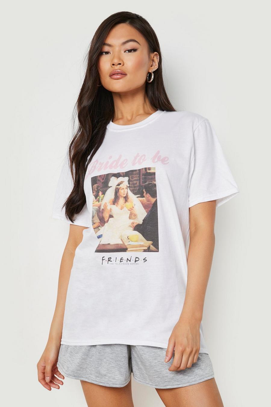 White Friends License Bride To Be T-shirt & Short image number 1