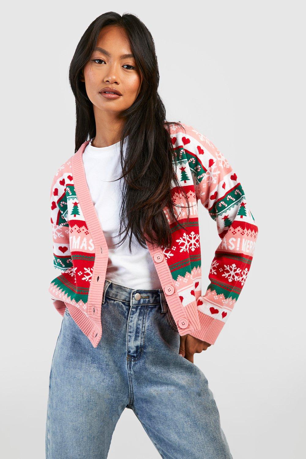 Womens 2025 christmas cardigan