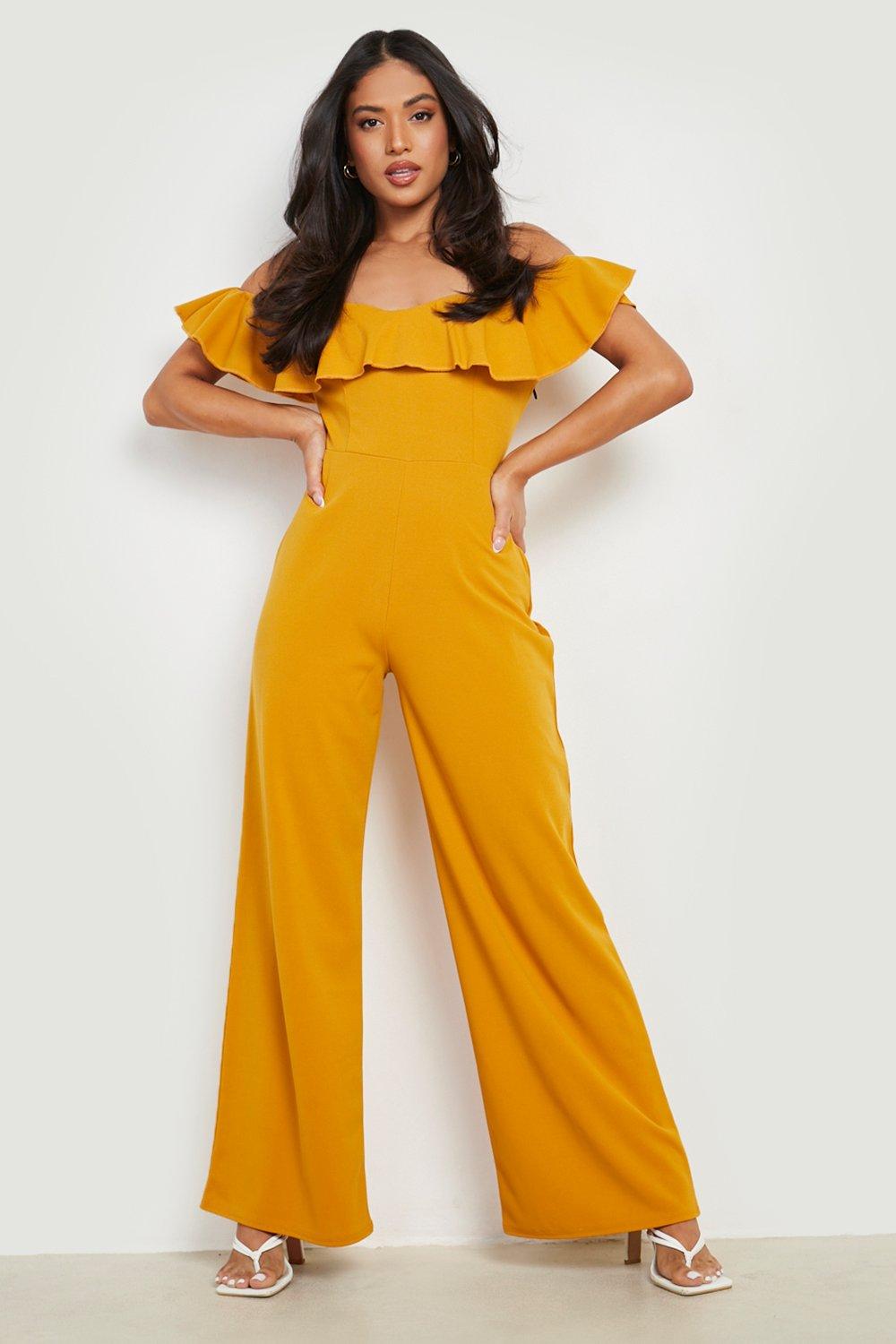 Petite cheap yellow jumpsuit