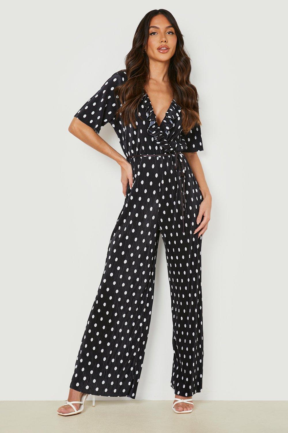 Boohoo 2024 spotty jumpsuit