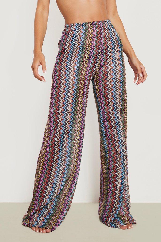 Women's Zig Zag Knitted Beach Trouser