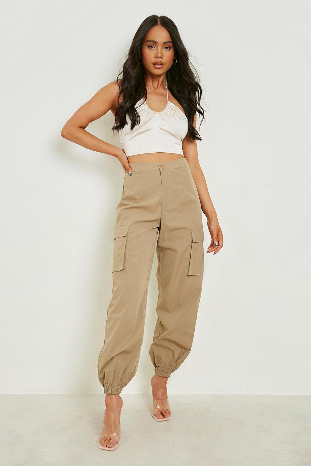 women's high rise cargo pants