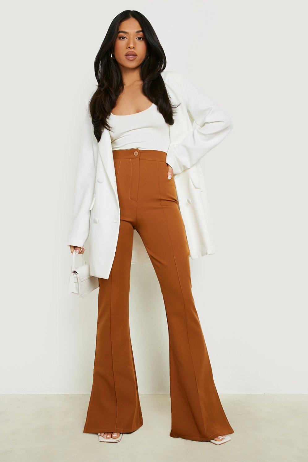 petite side split trousers