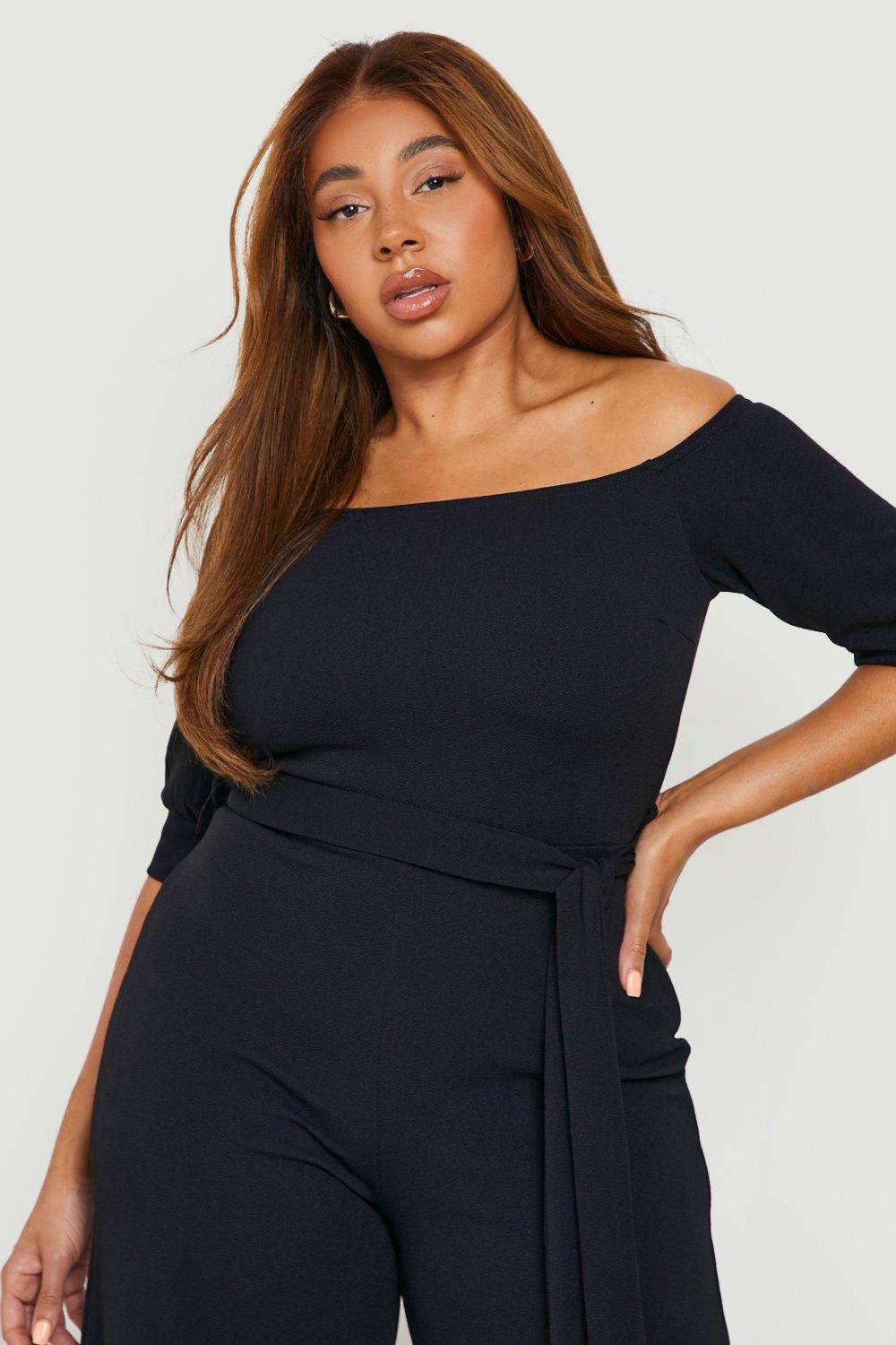 Boohoo plus size outlet jumpsuit