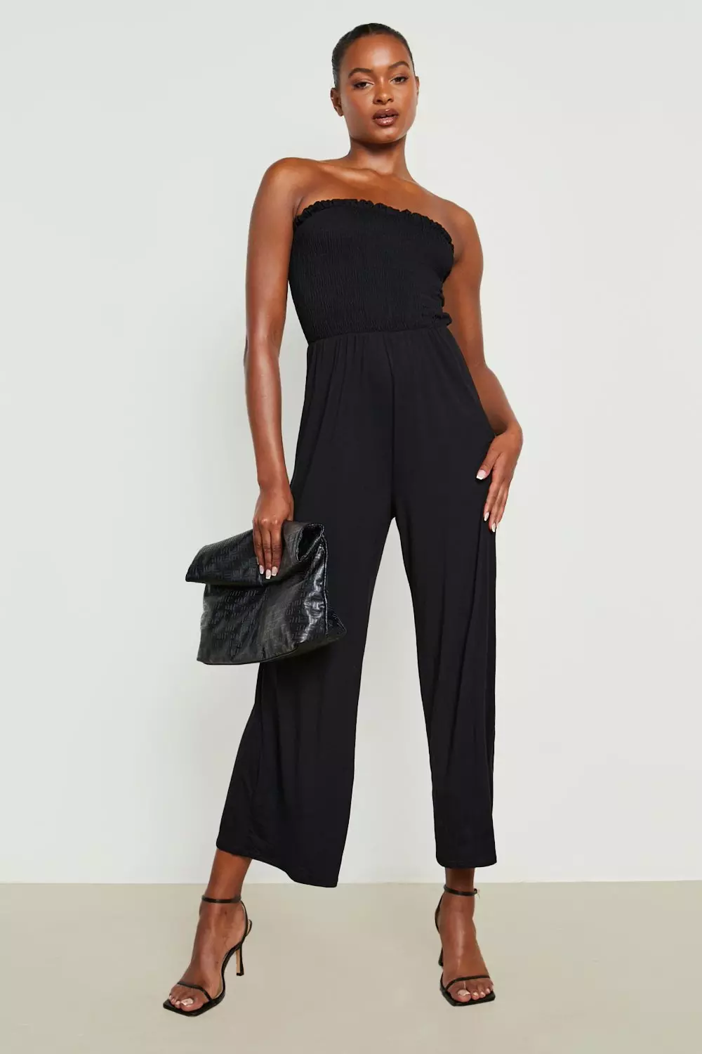 Shirred bandeau jumpsuit hotsell