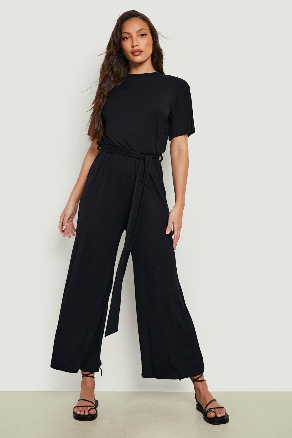 Tall Jersey Culottes Jumpsuit boohoo UK