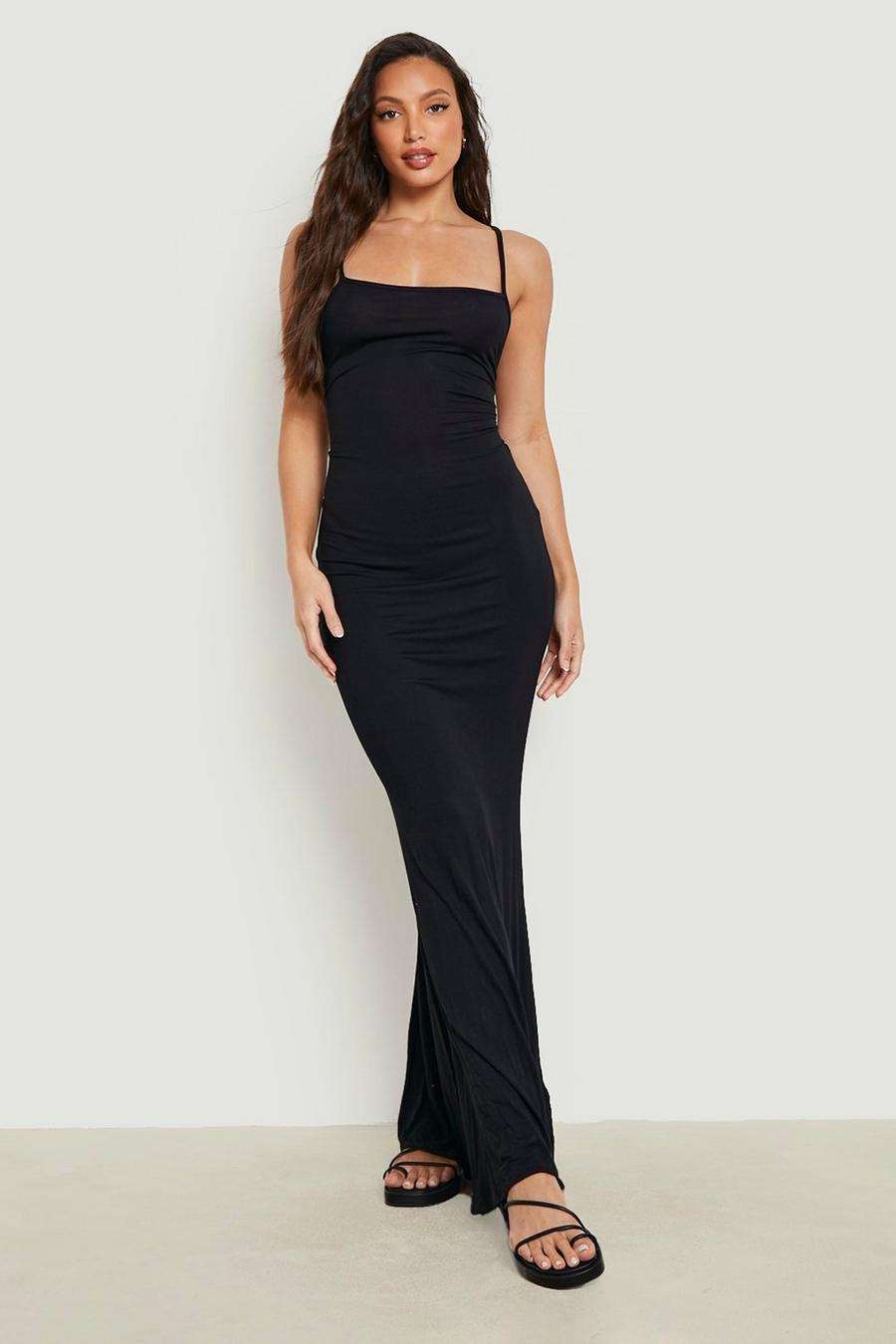 Black Tall Jersey Maxi Dress image number 1