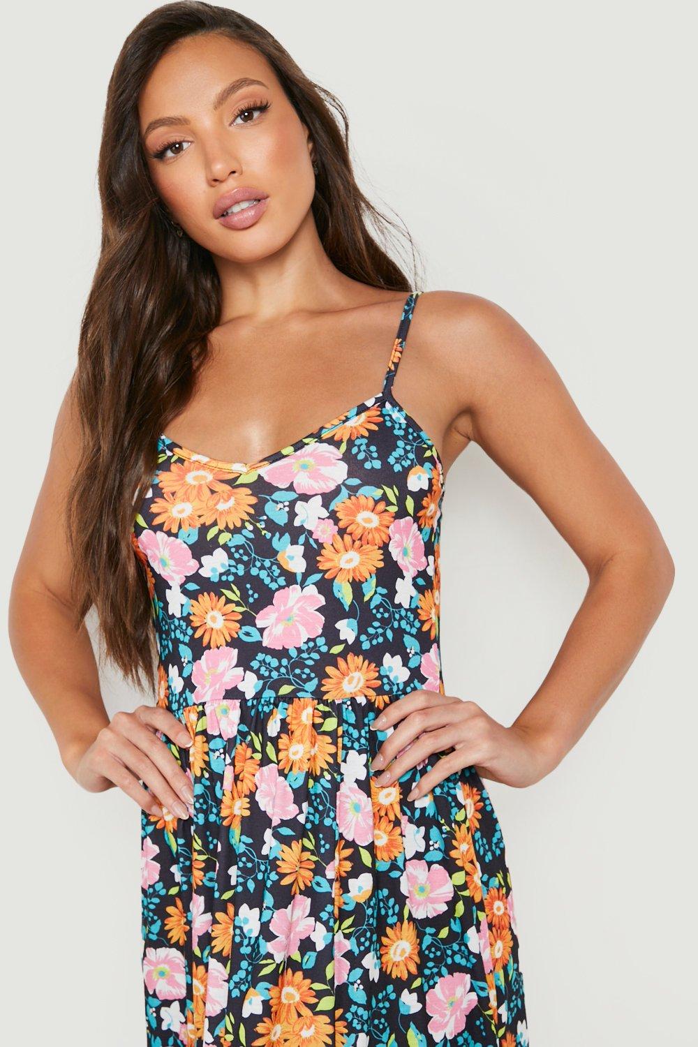 Boohoo jersey maxi dress clearance