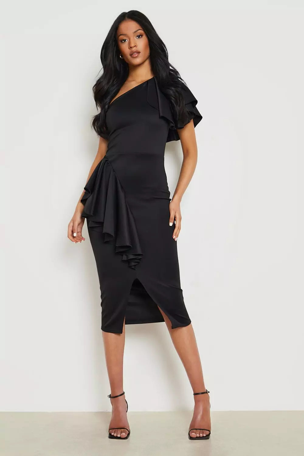 Scuba store frill dress