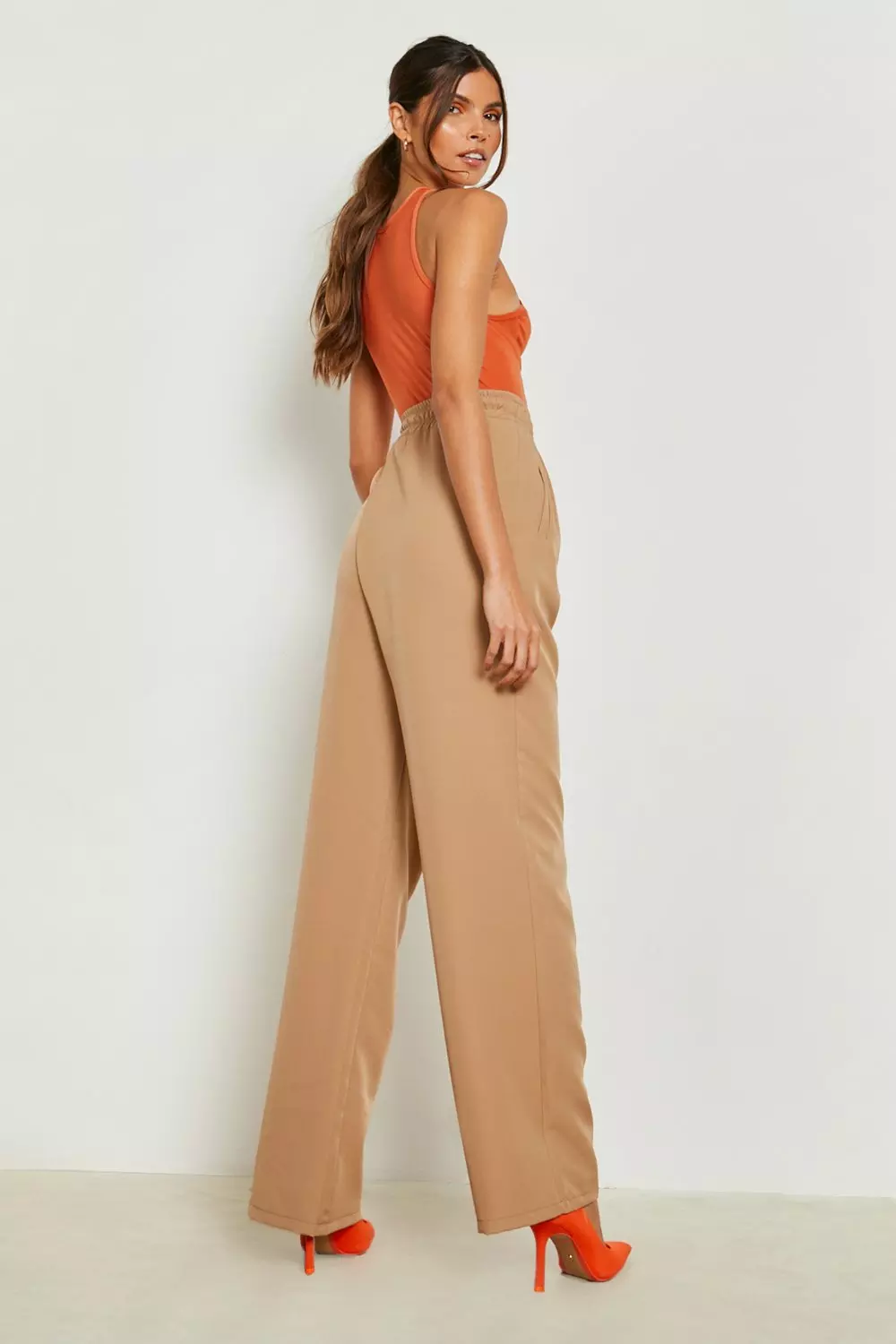 Wide Leg Work Trousers