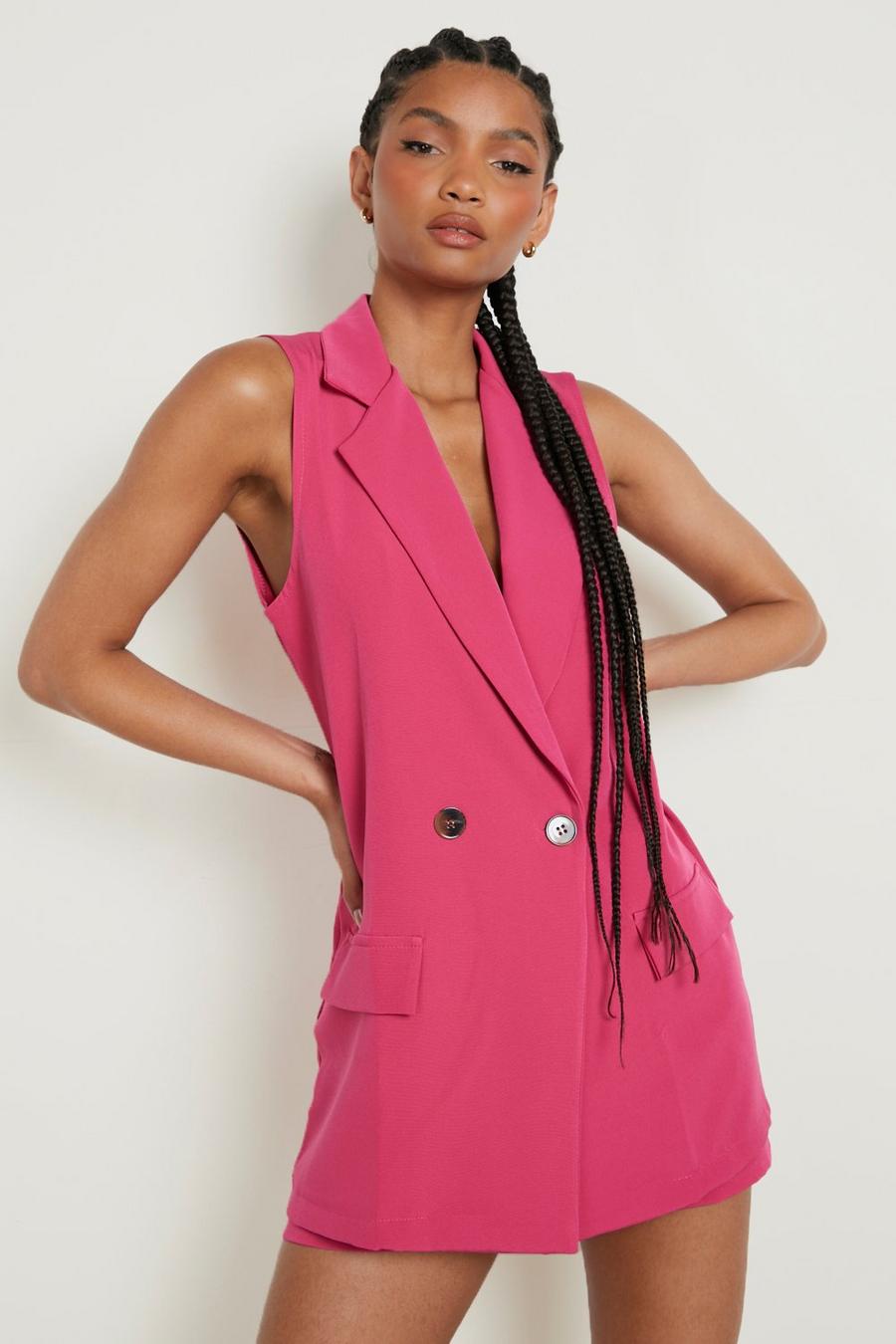 Tall - Blazer sans manches, Hot pink image number 1