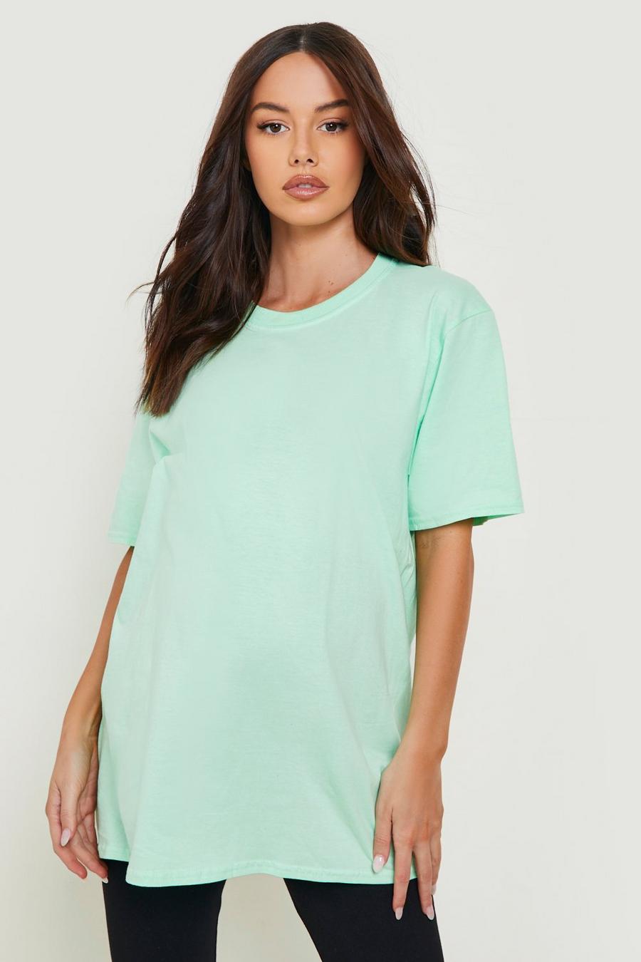 Green Maternity Cotton T-shirt image number 1