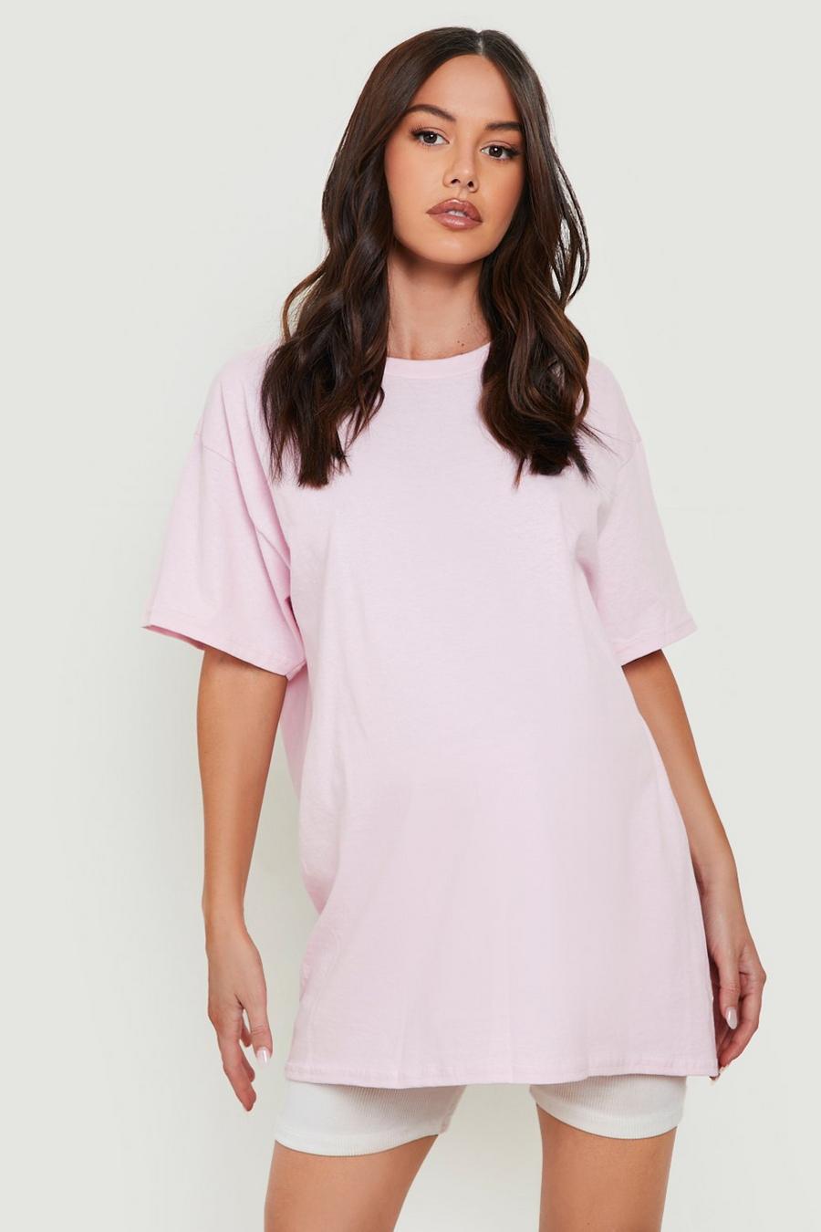 Pink Maternity Cotton T-Shirt