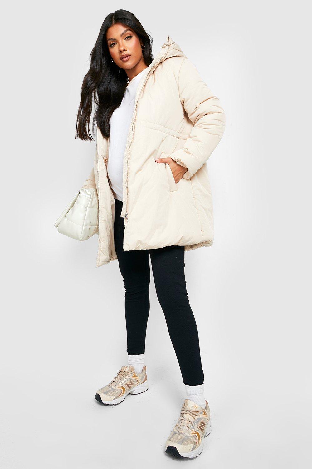 Maternity Drawstring Padded Parka