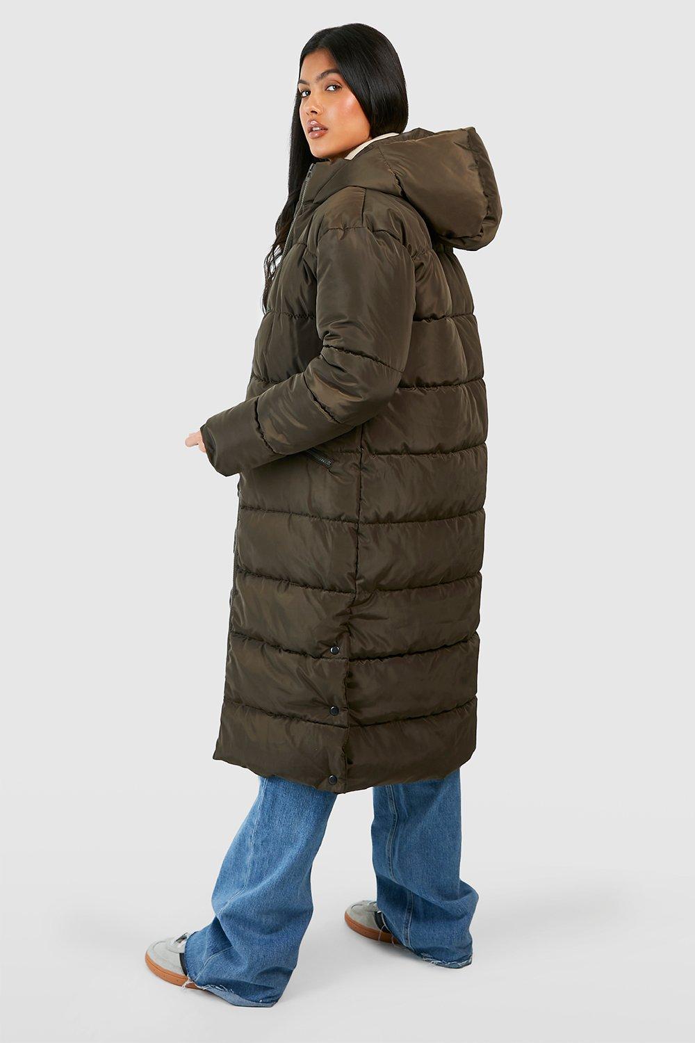 Women's Maternity Pre & Postpartum 3 In 1 Puffer Coat With Extender