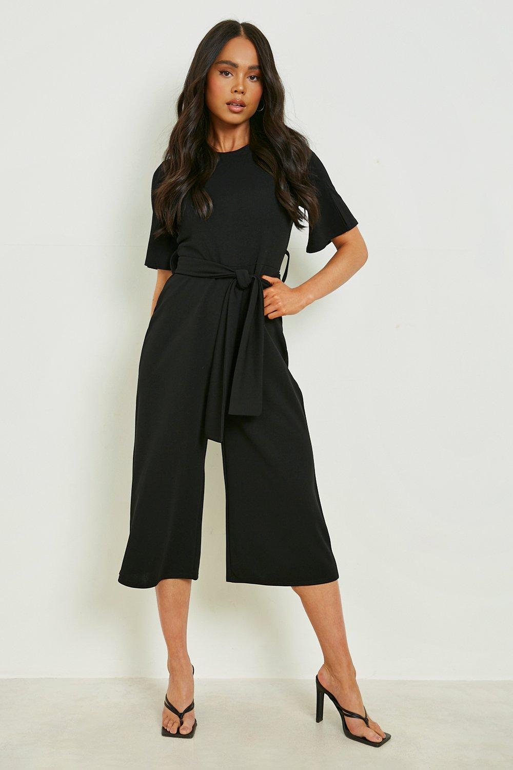 Petite Culotte Jumpsuit mit Gurtel