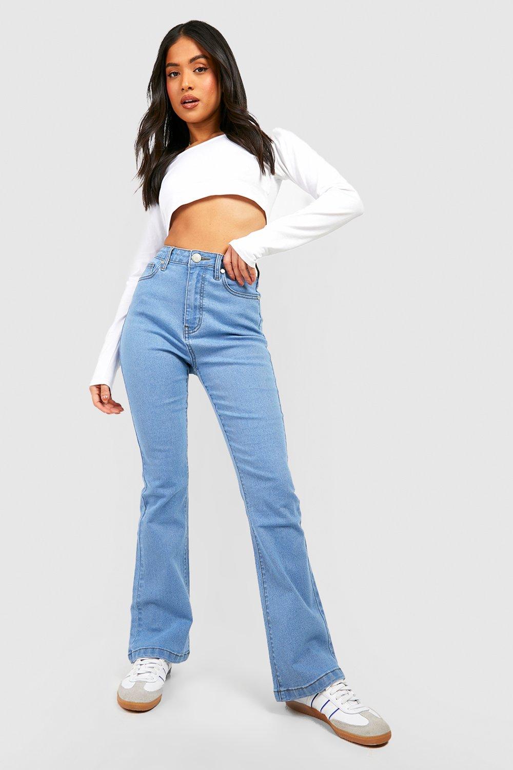 Petite 30\' Leg High Waist Flared Leg Jean