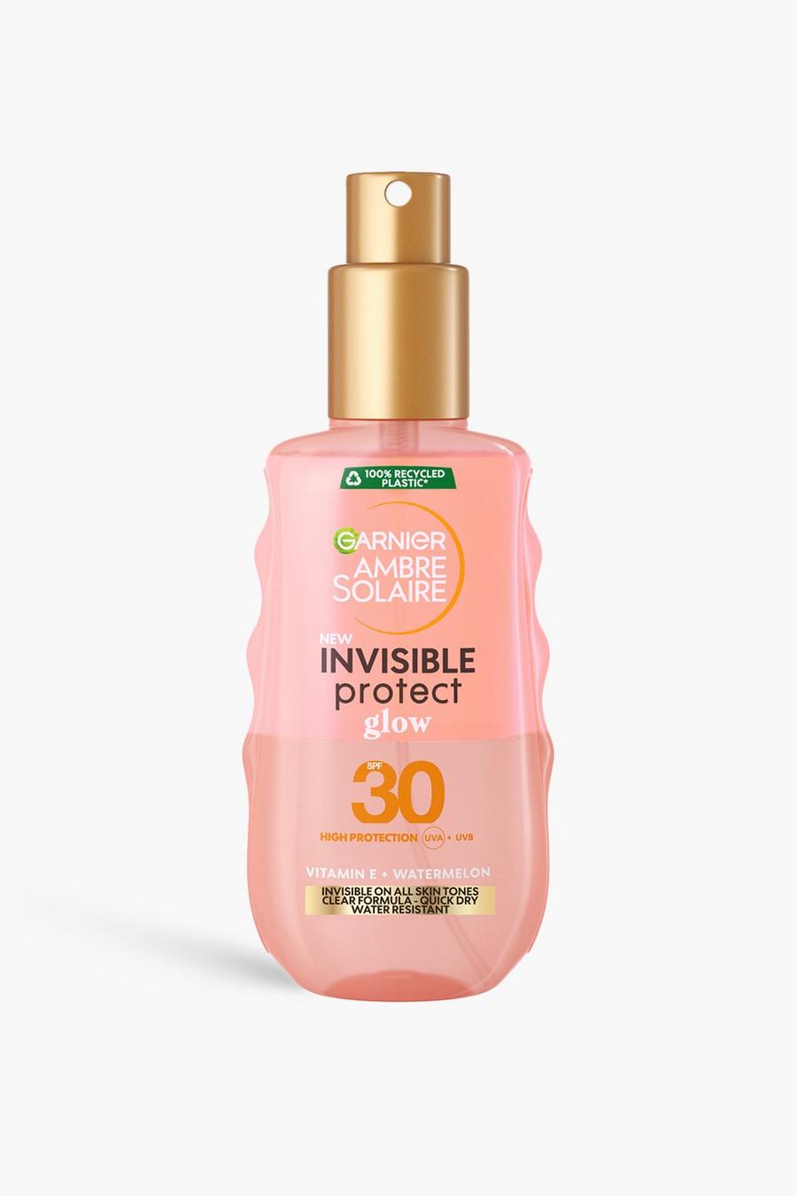 White Garnier Ambre Solaire Invisible Protect Glow Transparent Sun Cream Spray SPF30, UVA & UVB Protection, 150ml (Bespaar 32%) image number 1
