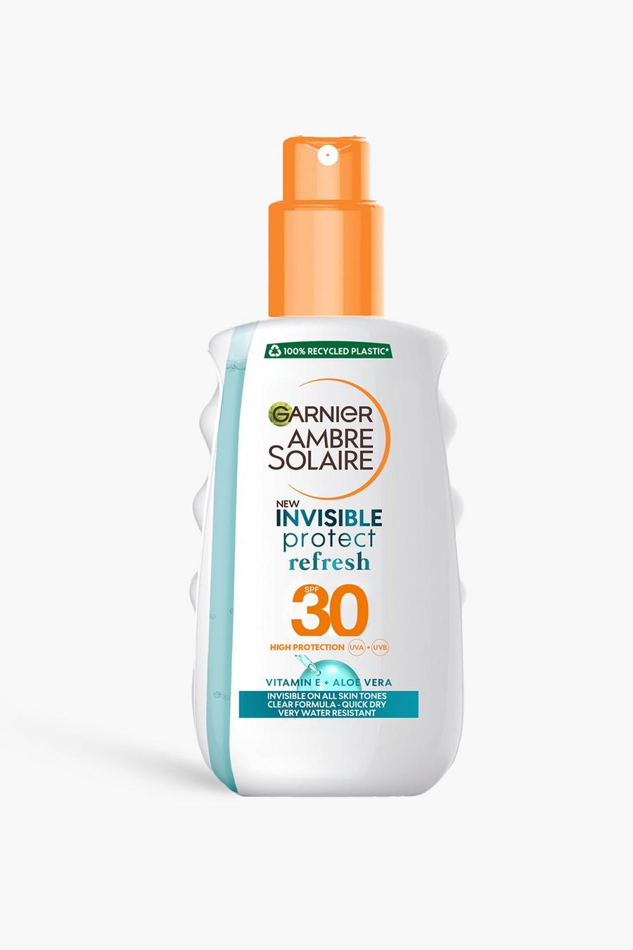 White Garnier Ambre Solaire Clear Protect Transparent Sun Cream Protection Spray SPF30 200ml (SAVE 35%) image number 1