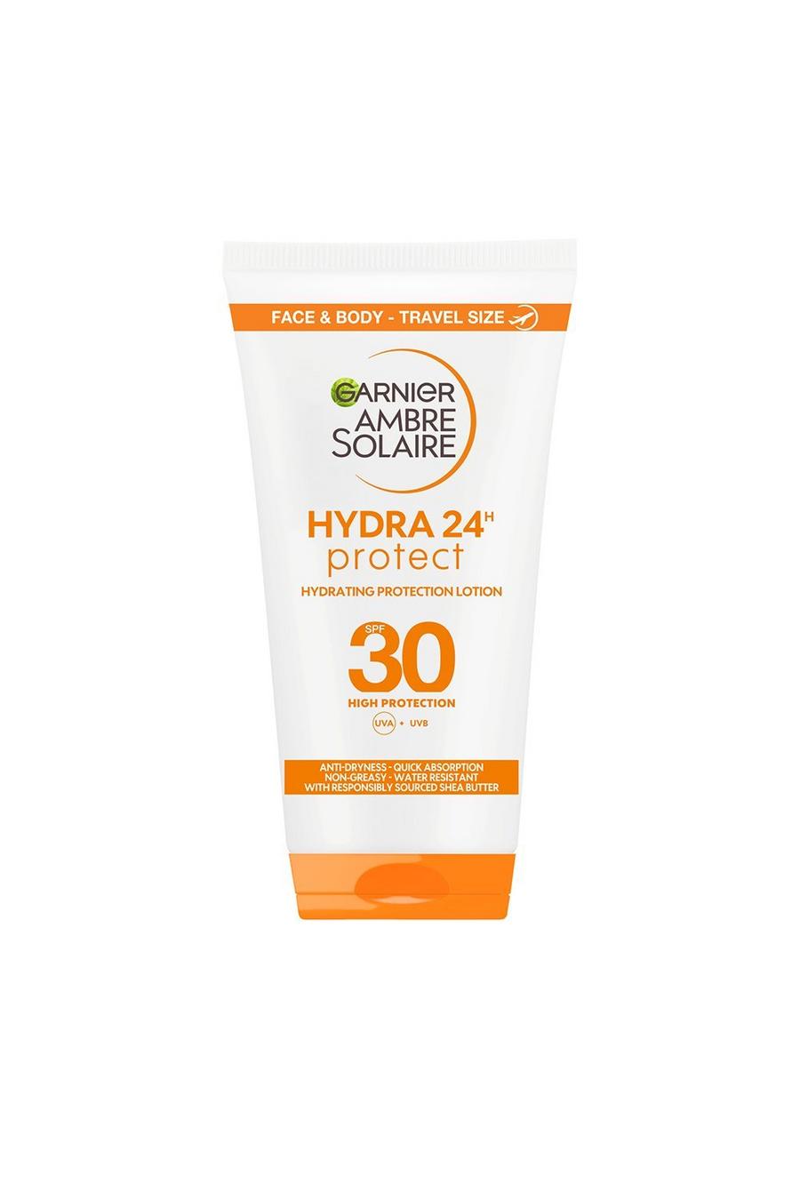 White Garnier Ambre Solaire Mini Ultra-Hydrating Shea Butter Sun Protection Cream SPF30 50ml Travel (SAVE 13%) image number 1