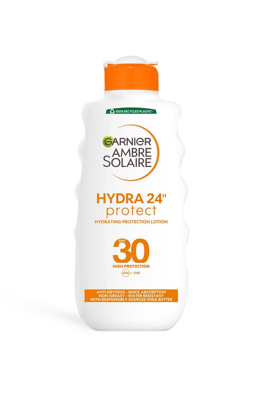 White vit Garnier Ambre Solaire Ultra-Hydrating Shea Butter Sun Protection Cream SPF30 200ml 