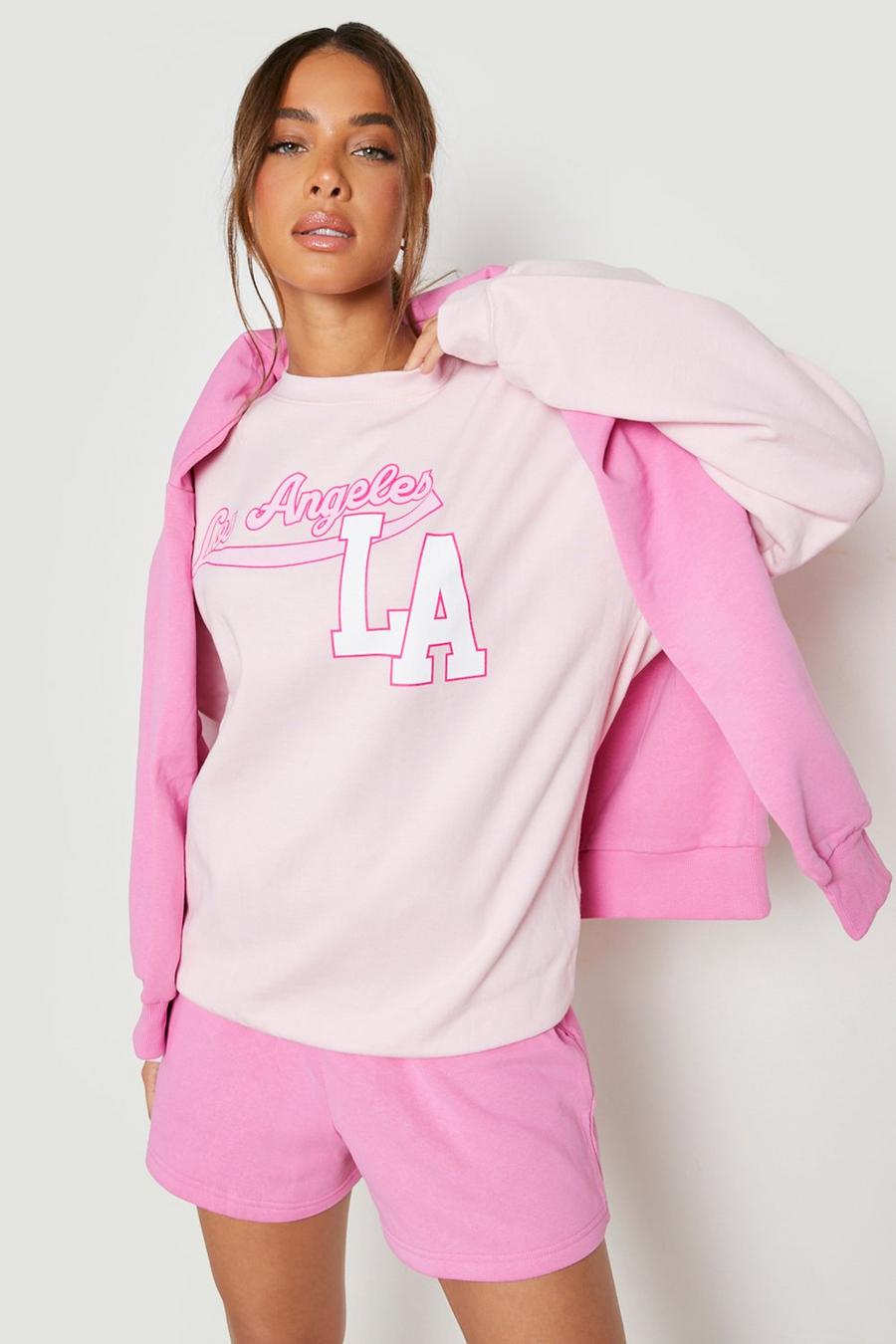 Light pink rosa Los Angeles Oversize sweatshirt