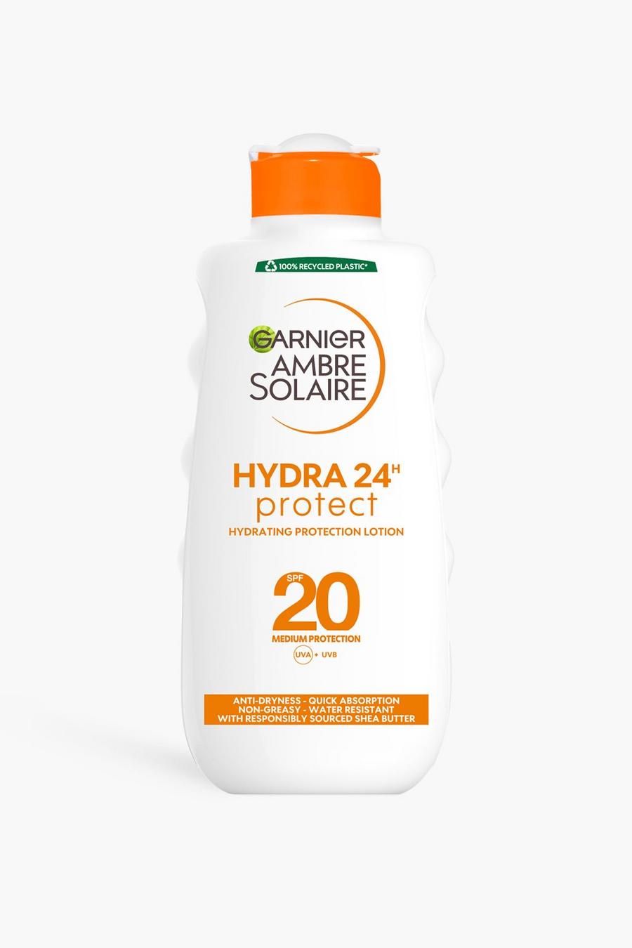 Garnier Ambre Solaire - Crema solare ultra idratante al burro di karité con protezione SPF 20, 200ml (RISPARMI IL 35%), White blanco