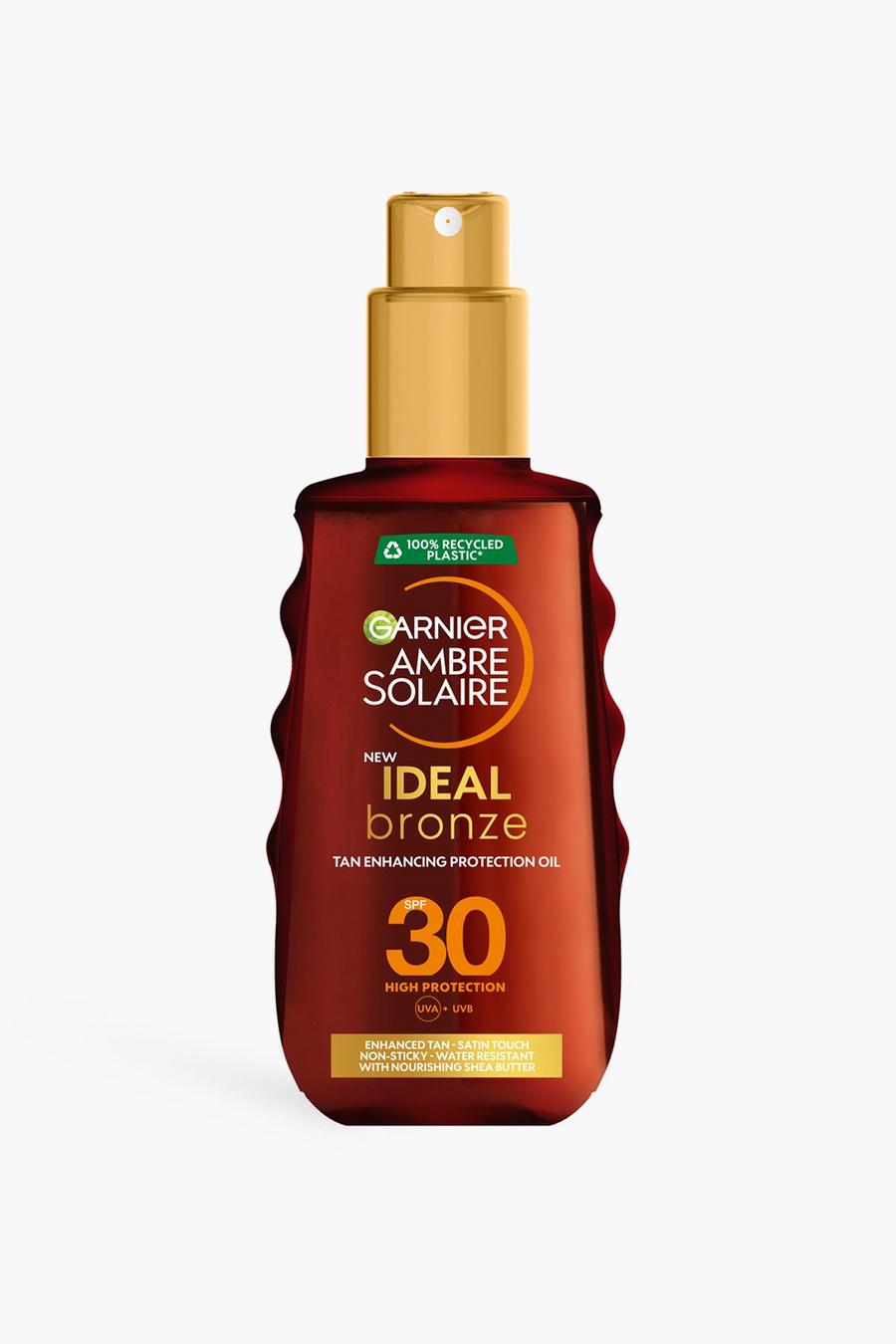 Garnier Ambre Solaire - Crema solare spray Ideal Bronze con protezione SPF 30 dai raggi UVA & UVB - 150 ml (RISPARMI IL 32%), White