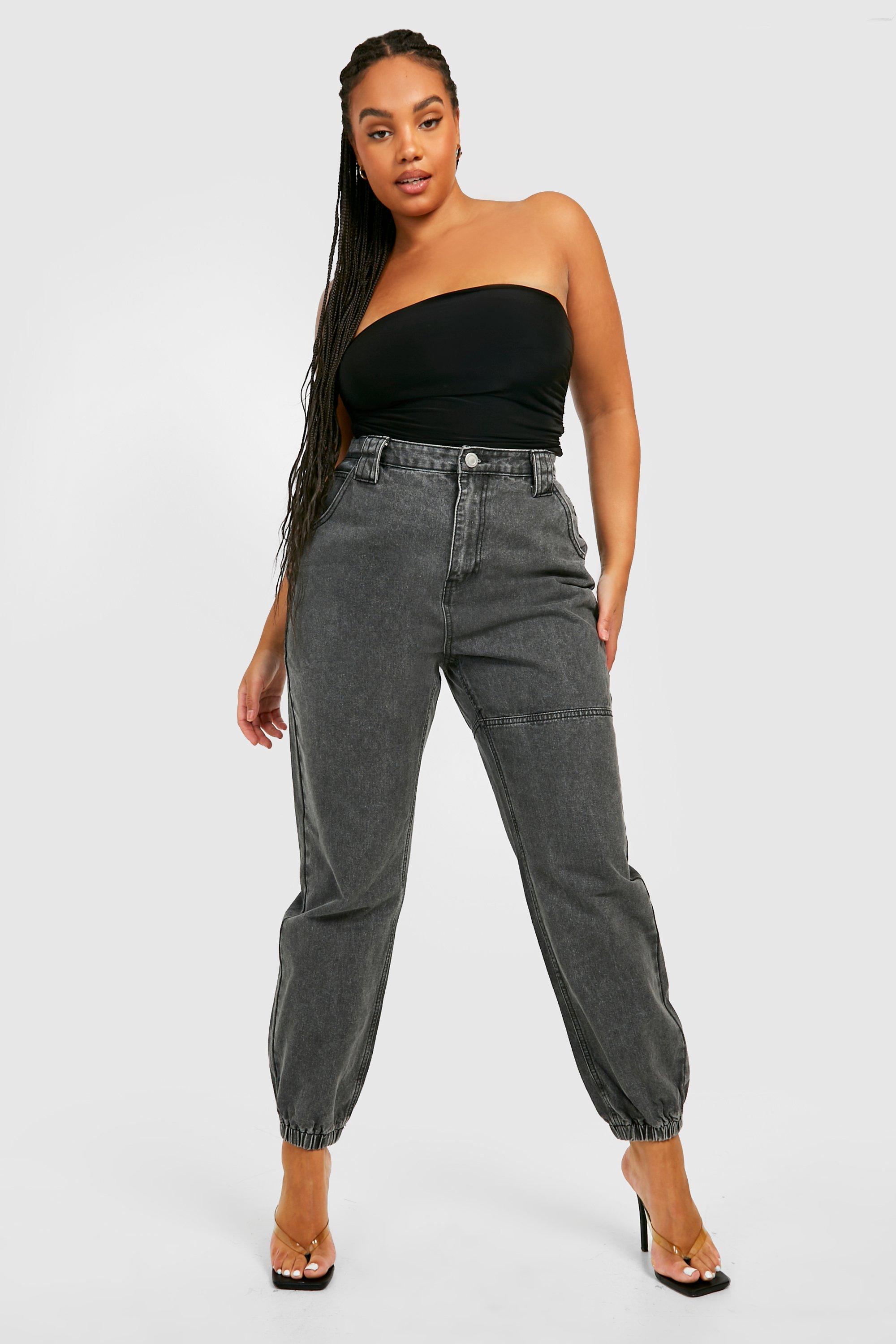 Plus size best sale jean joggers