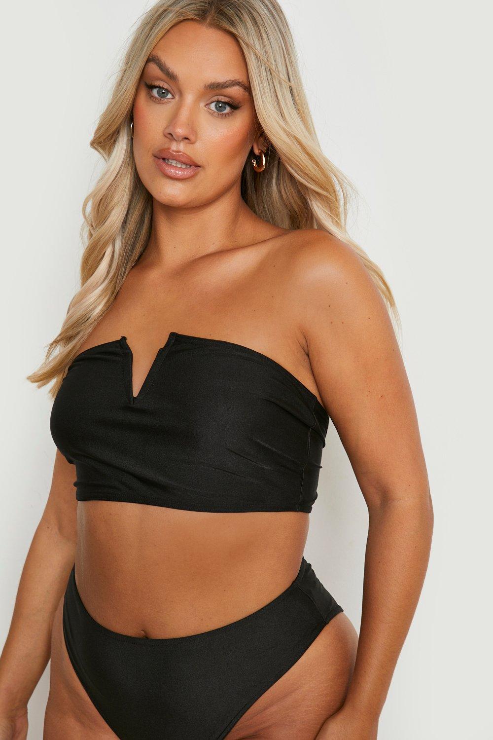 Plus V Wire Bandeau Bikini