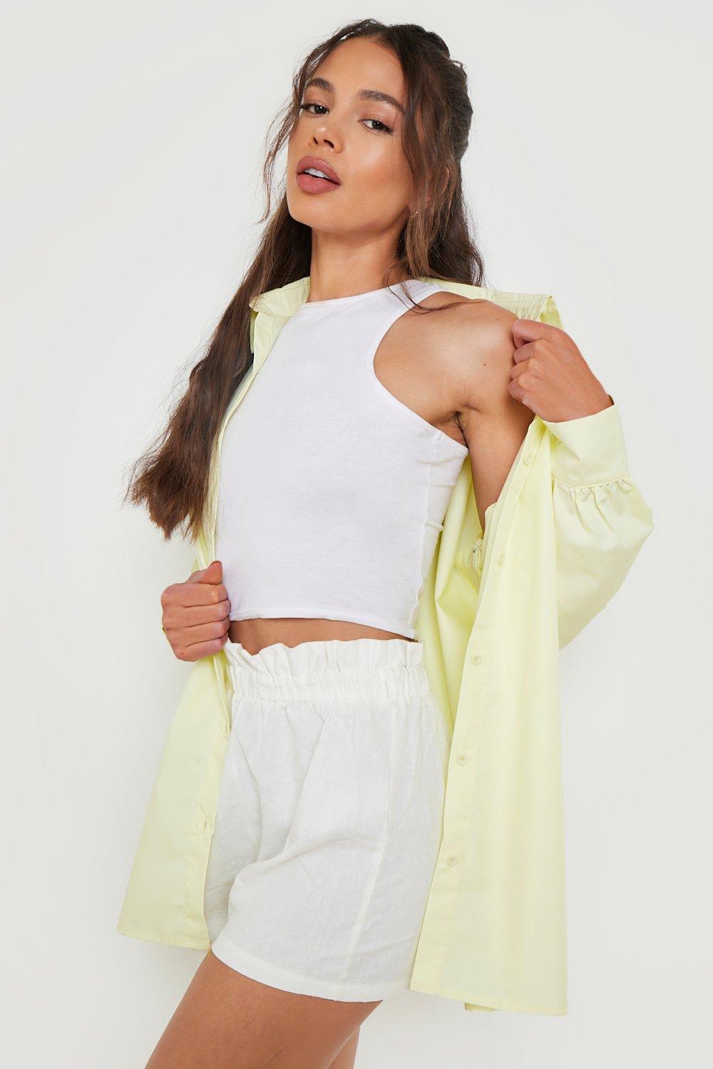 Boohoo yellow denim on sale jacket