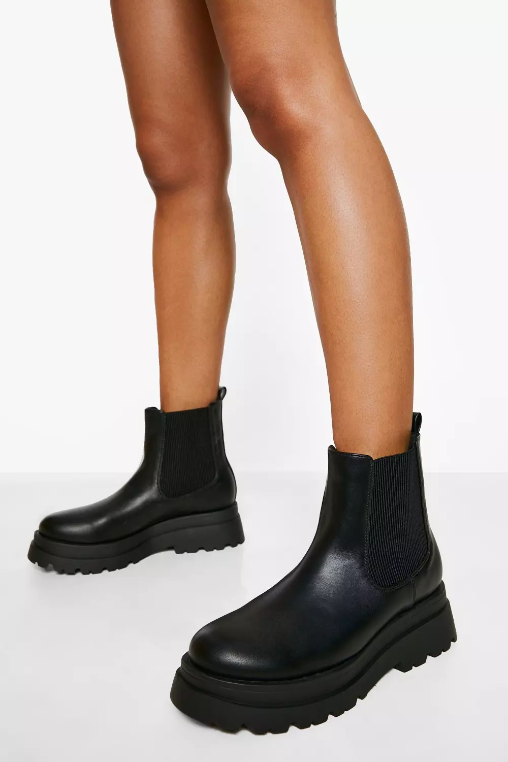 Boohoo flat chelsea boot sale