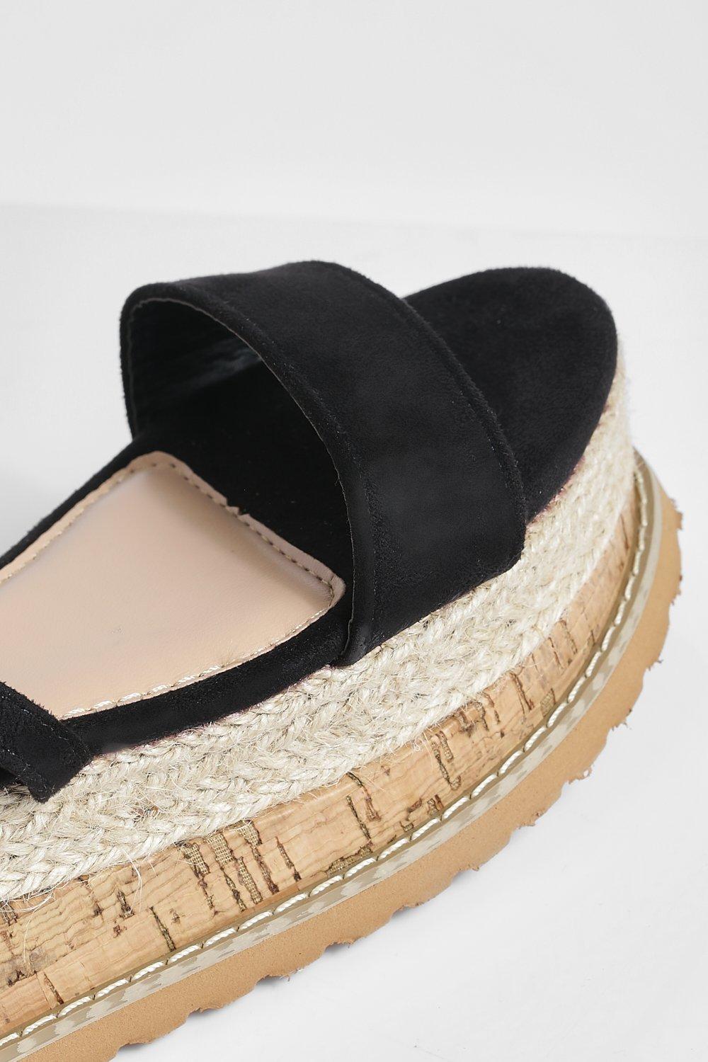 Boohoo espadrilles platform on sale sandal