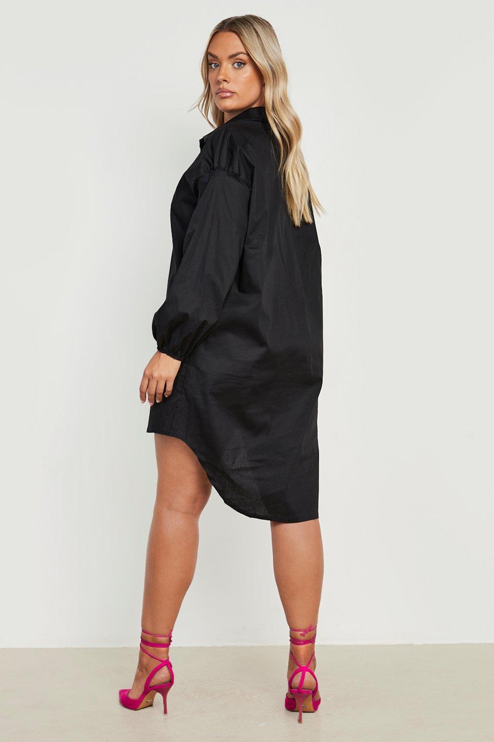 Topshop black shirt on sale dress