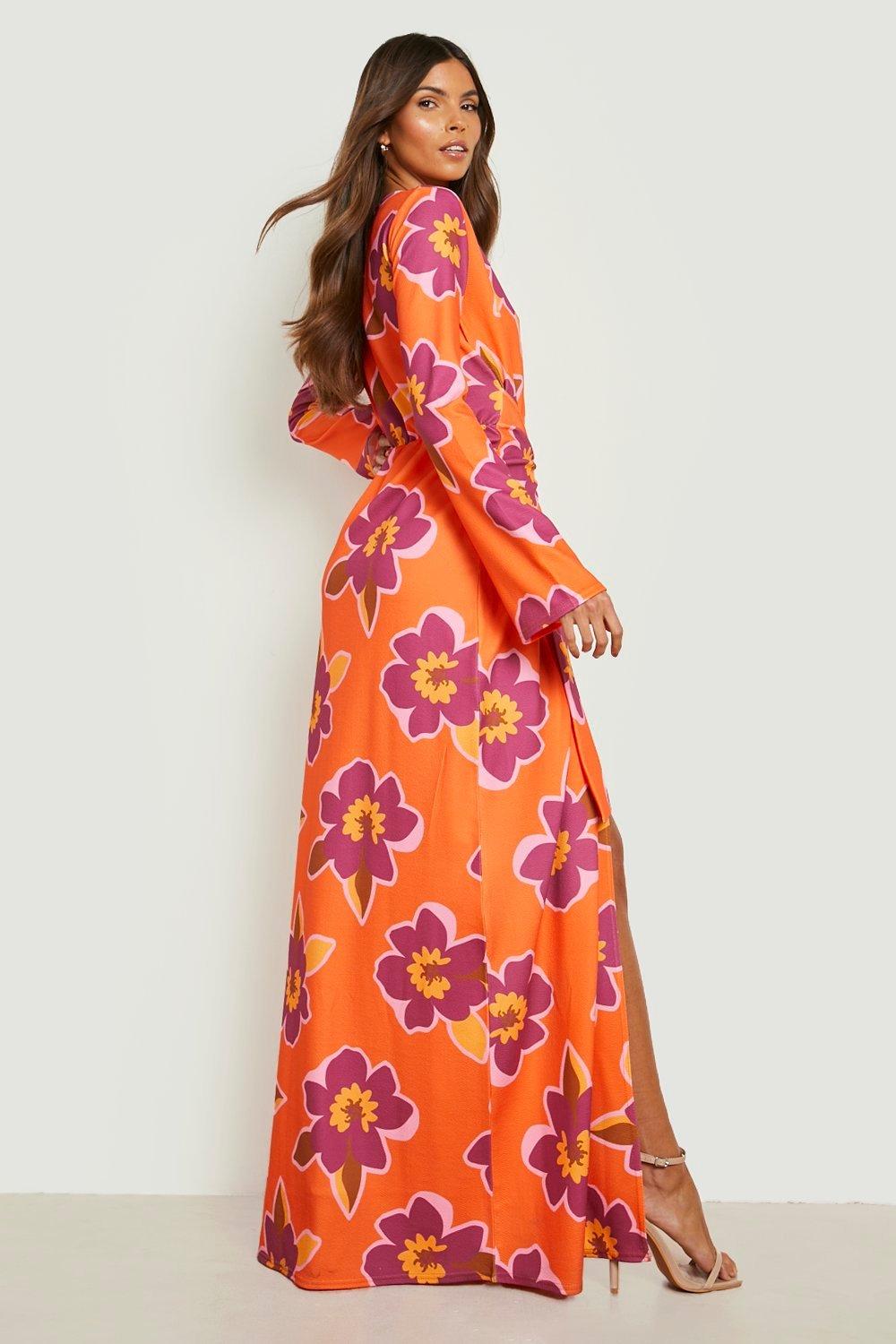 Maxi jurk met bloemen sale