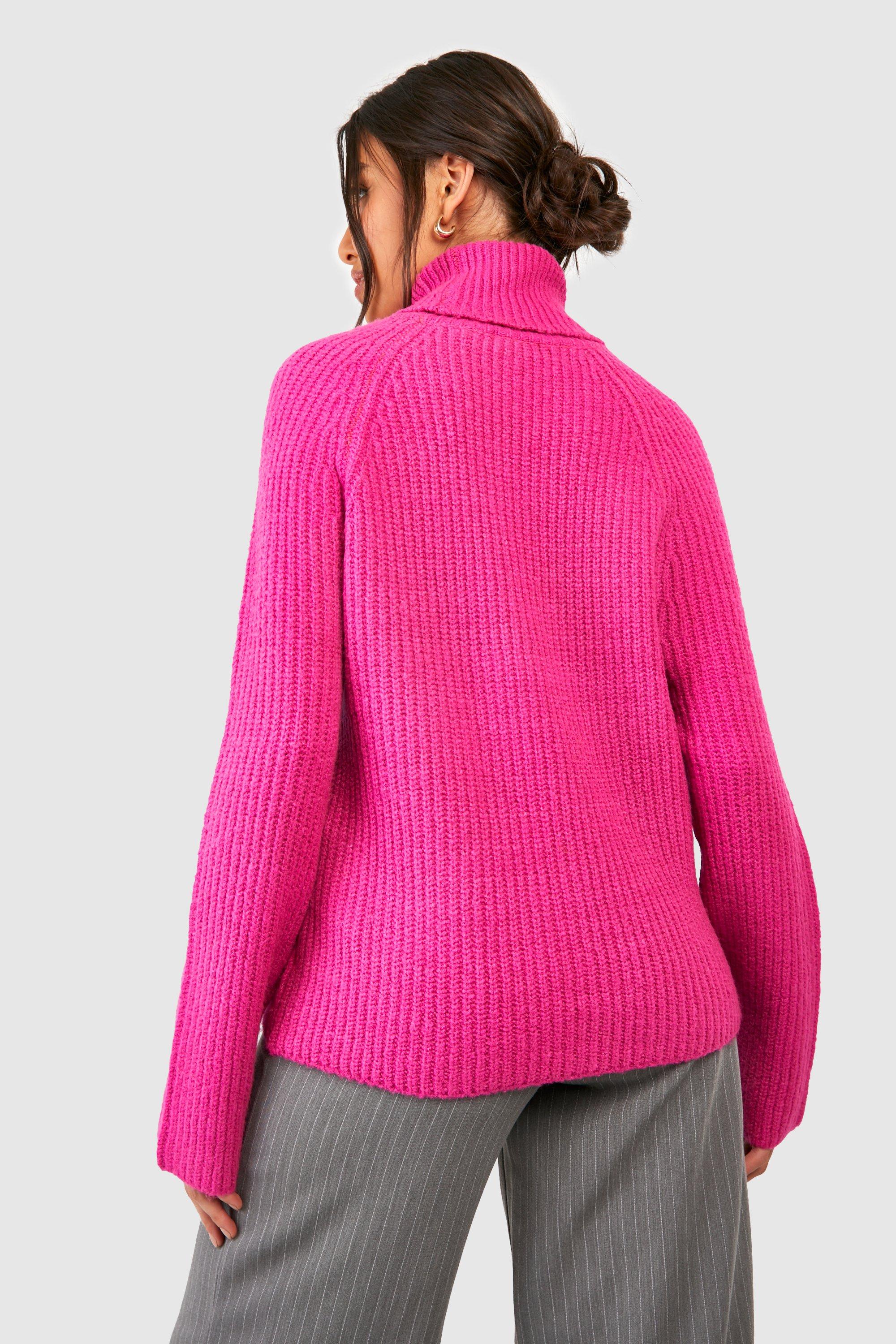 Knitted Roll Neck Jumper With Raglan Sleeve | boohoo