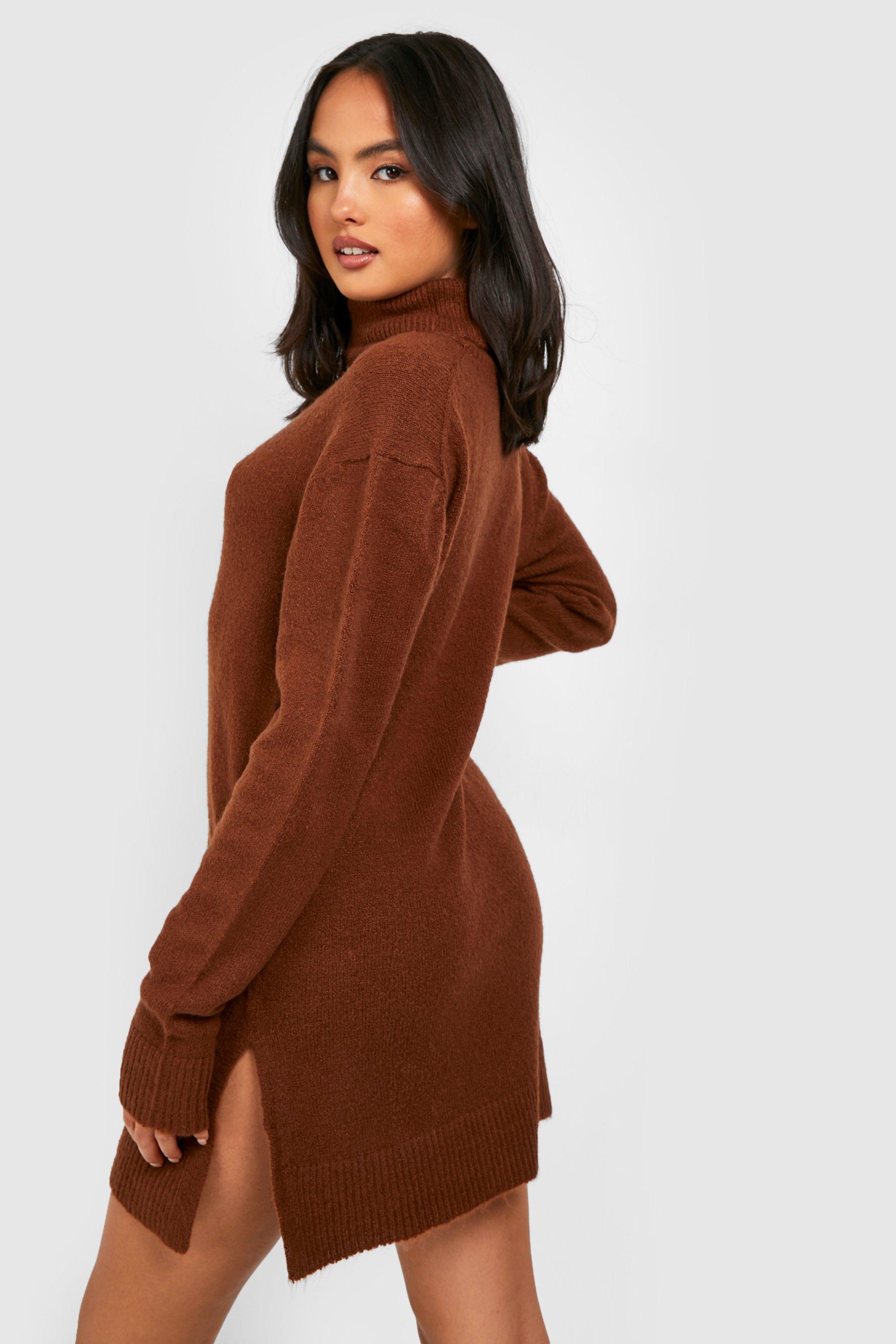 Roll neck best sale oversized jumper dress