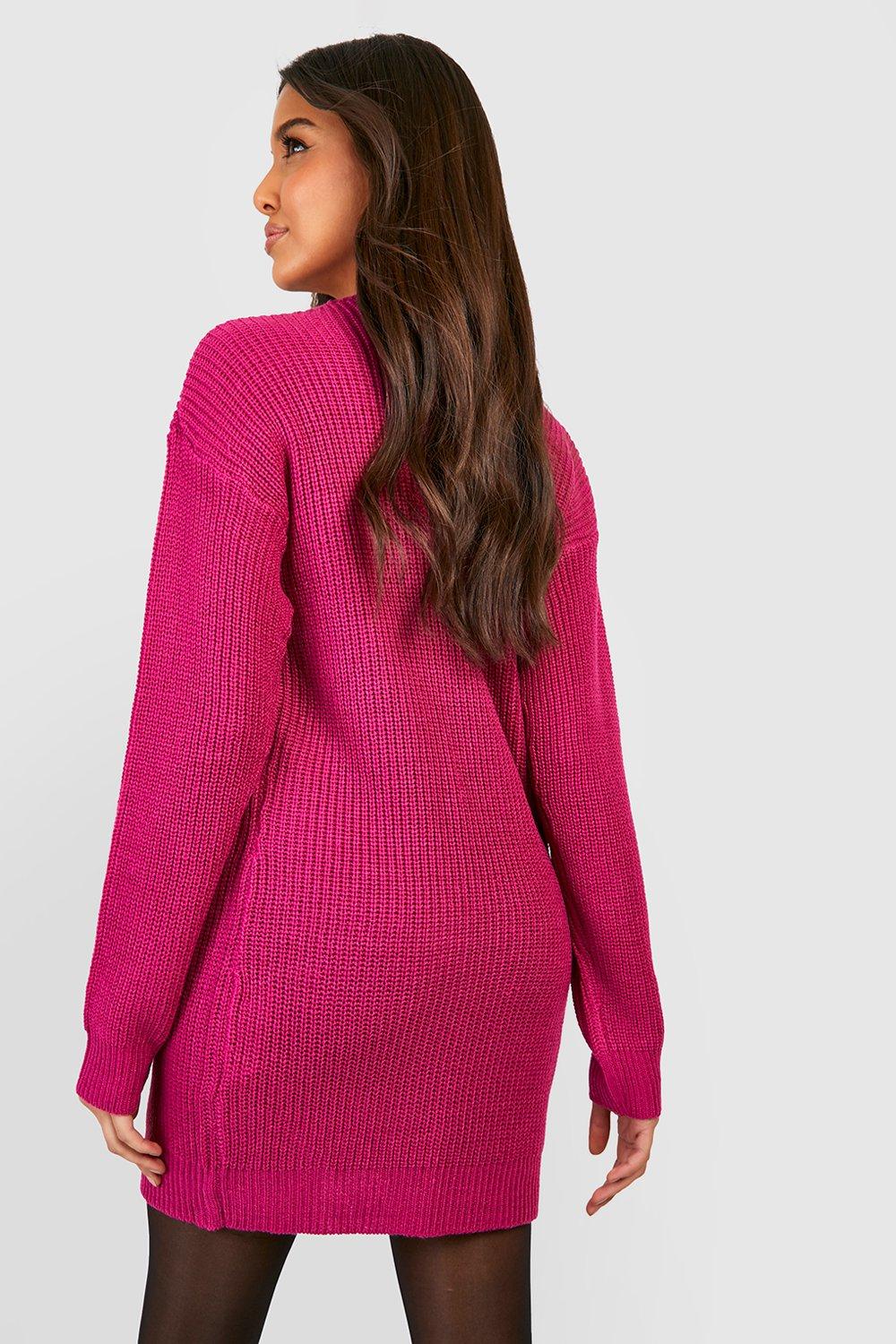 Boohoo UK, Women's Crew Neck Jumper Dress