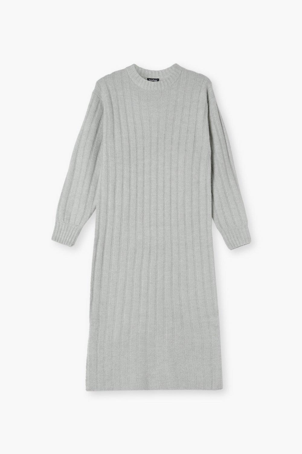 Chunky knit 2024 midi dress