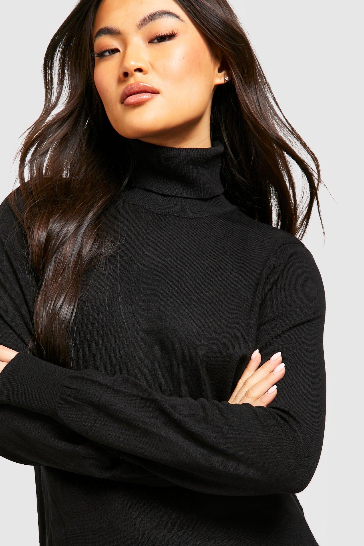 Boohoo 2025 black turtleneck