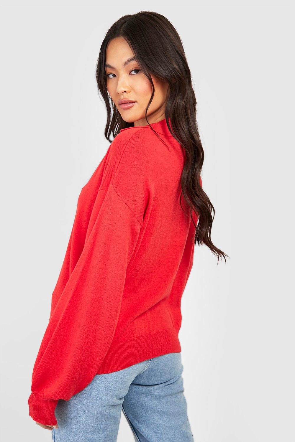 Red Knit Sweater -  Canada