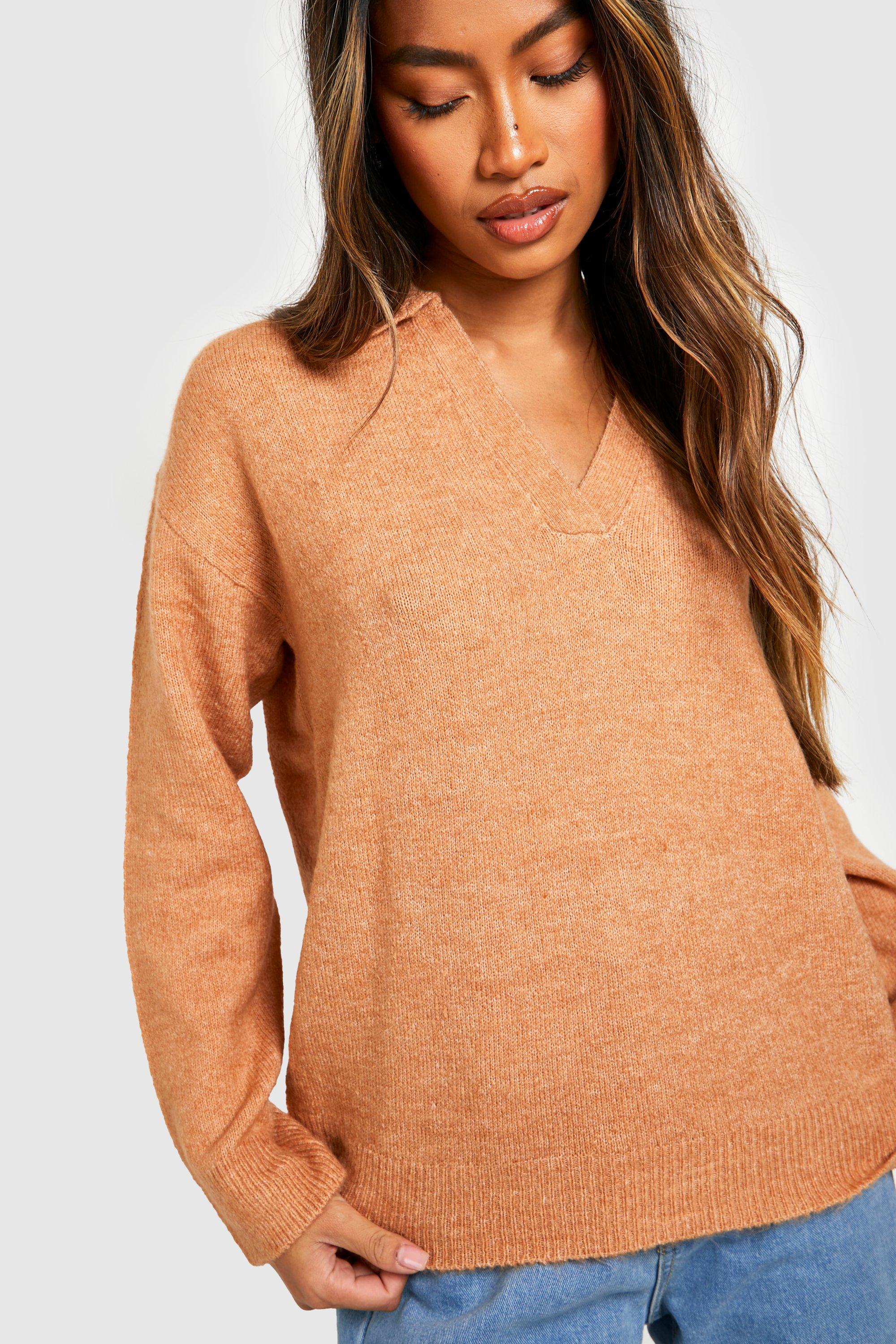 Soft Knit Collared Sweater