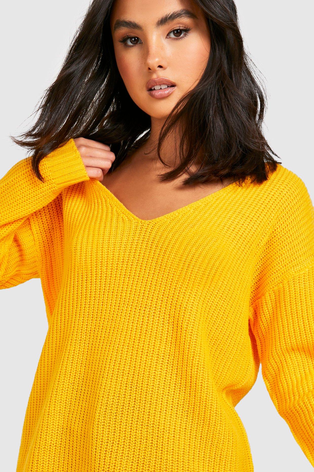 Boohoo v neck jumper best sale