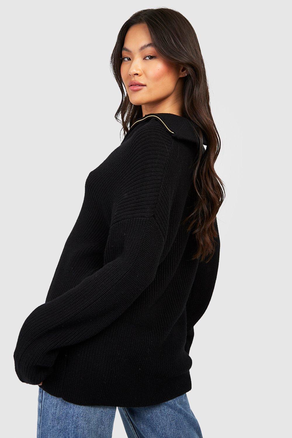 Half Zip Collar Sweater