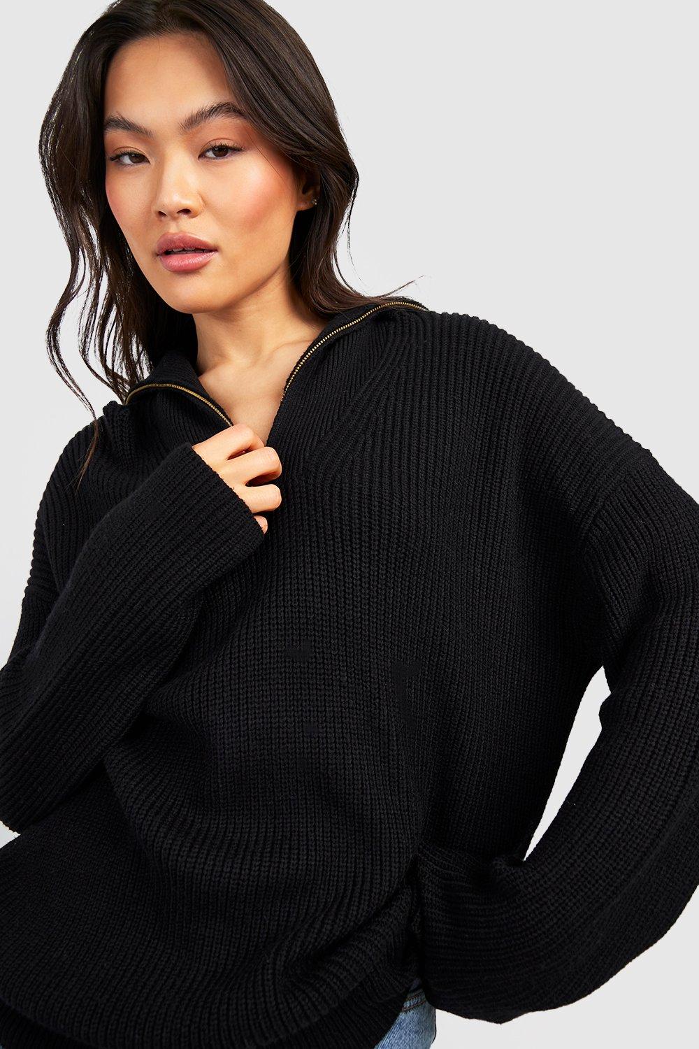 Half Zip Collar Sweater