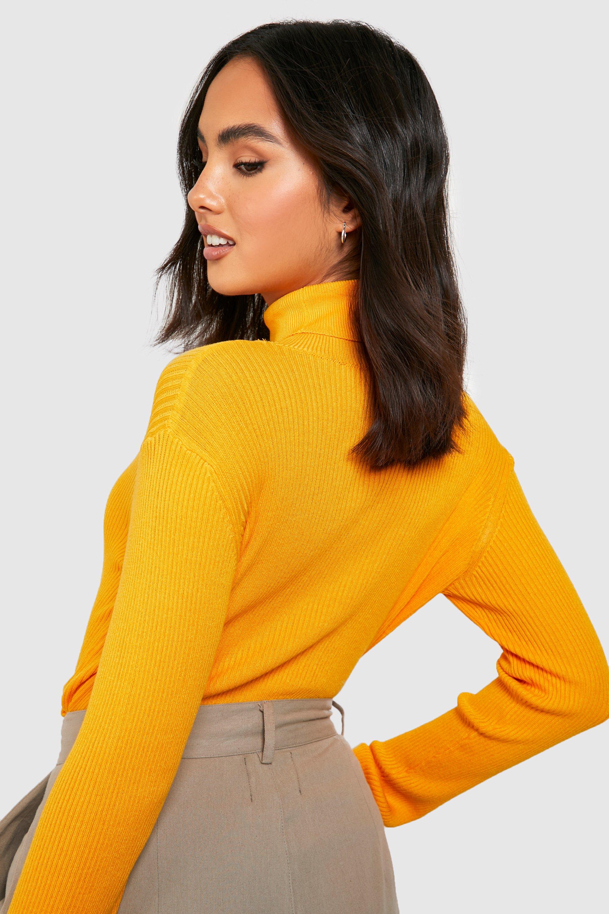 Fine knit polo neck online