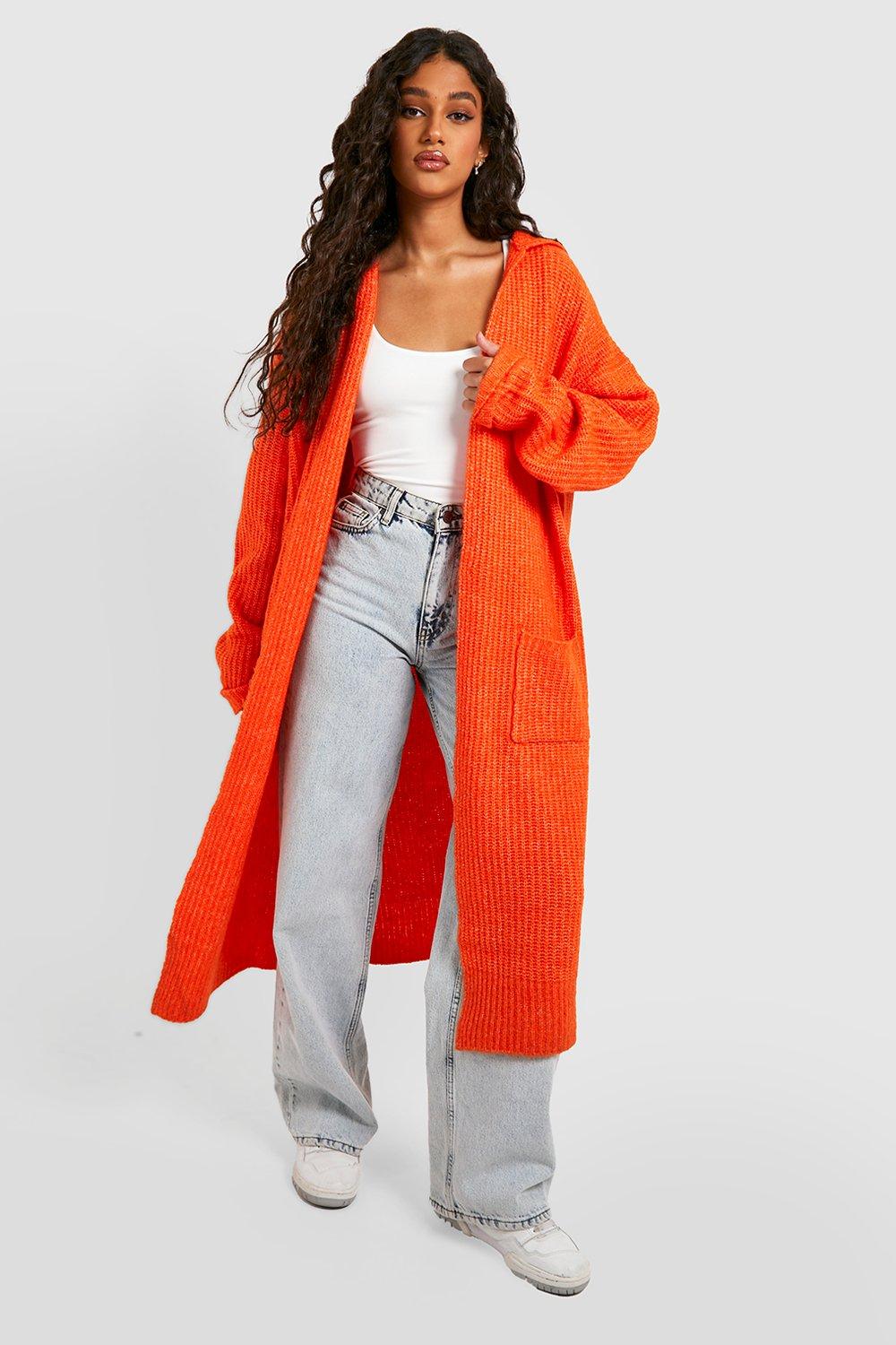 Long on sale orange cardigan